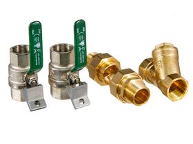 Wilkins RPZD with Lockable Ball Valve Y-Strainer & Unions 25mm