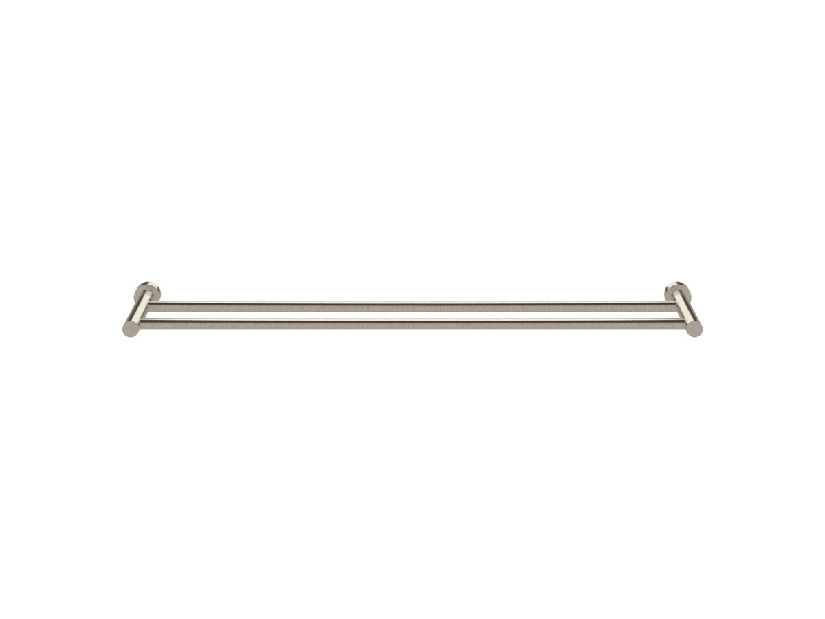 Scala Double Towel Rail 900mm LUX PVD Brushed Oyster Nickel