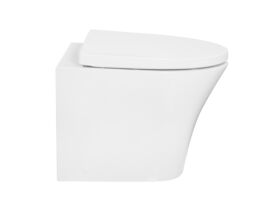American Standard Signature Hygiene Rim Back to Wall Pan with Soft Close Quick Release White Seat (4 Star)