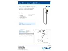 Specification Sheet - Enware Lab Drench Hose Hand Operated Aerated Single Stream