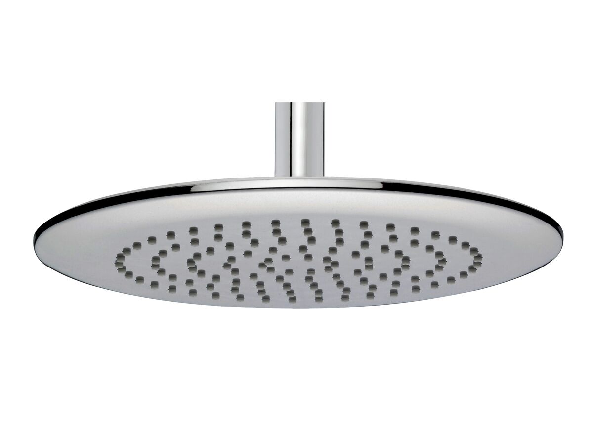 Nikles Pearl Twin Rail Shower Round 250 Showerhead with Bottom Rail