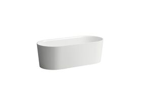 LAUFEN Val Freestanding Bath with Overflow 1600x750 Plug and Waste