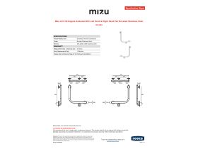 Specification Sheet - Mizu Drift 90 Degree Ambulant WC Left Hand & Right Hand Pair Brushed Stainless Steel