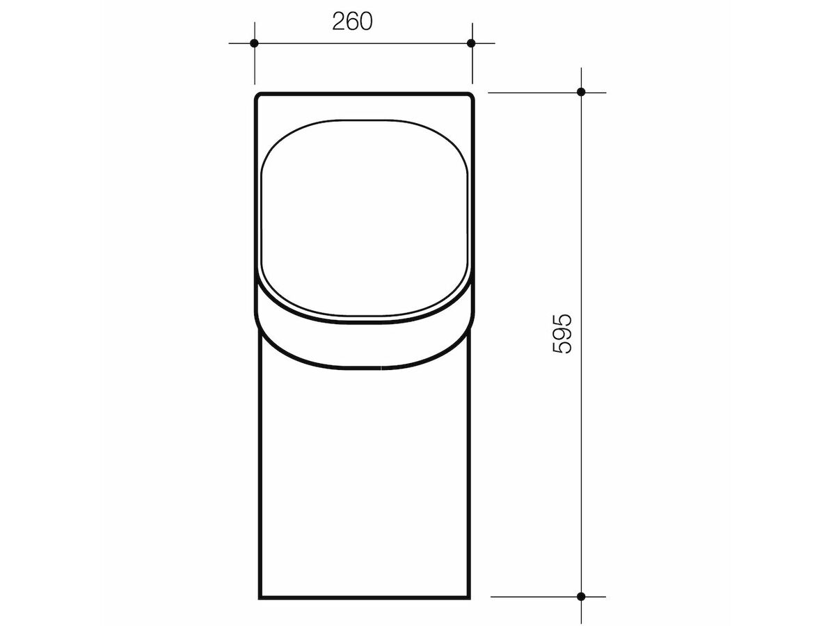Caroma H2 Zero Cube Waterless Urinal (0 Star)
