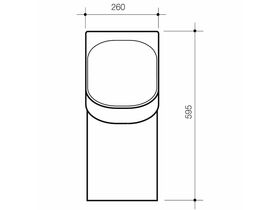 Caroma H2 Zero Cube Waterless Urinal (0 Star)