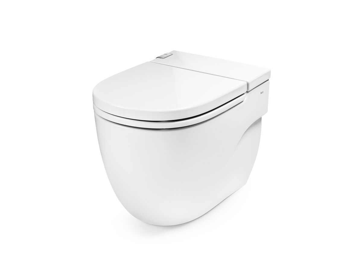 Roca Meridian In Tank Back To Wall Pan with Soft Close Seat White (4 Star)