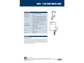 Technical Guide - Mizu 1700 Gooseneck Sink Mixer Large Chrome (4 Star)