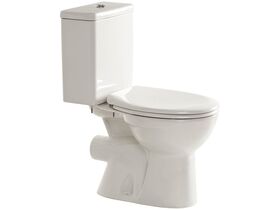 American Standard Studio Square Close Coupled (P Trap) with Soft Close Quick Release White (4 Star)