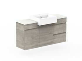 Posh Domaine Semi Recessed Vanity Unit