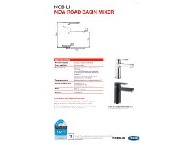 Technical Guide - Nobili New Road Basin Mixer Chrome (4 Star)
