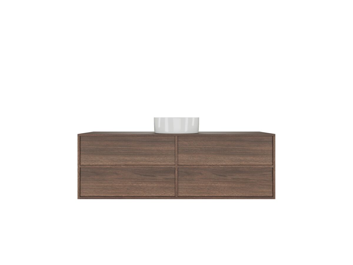 Kado Aspect 1500mm Wall Hung Vanity Unit Single Bowl Timber Top from Reece