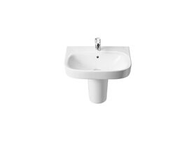 Roca Debba Wall Basin with Fixing Kit 500mm 1 Taphole White