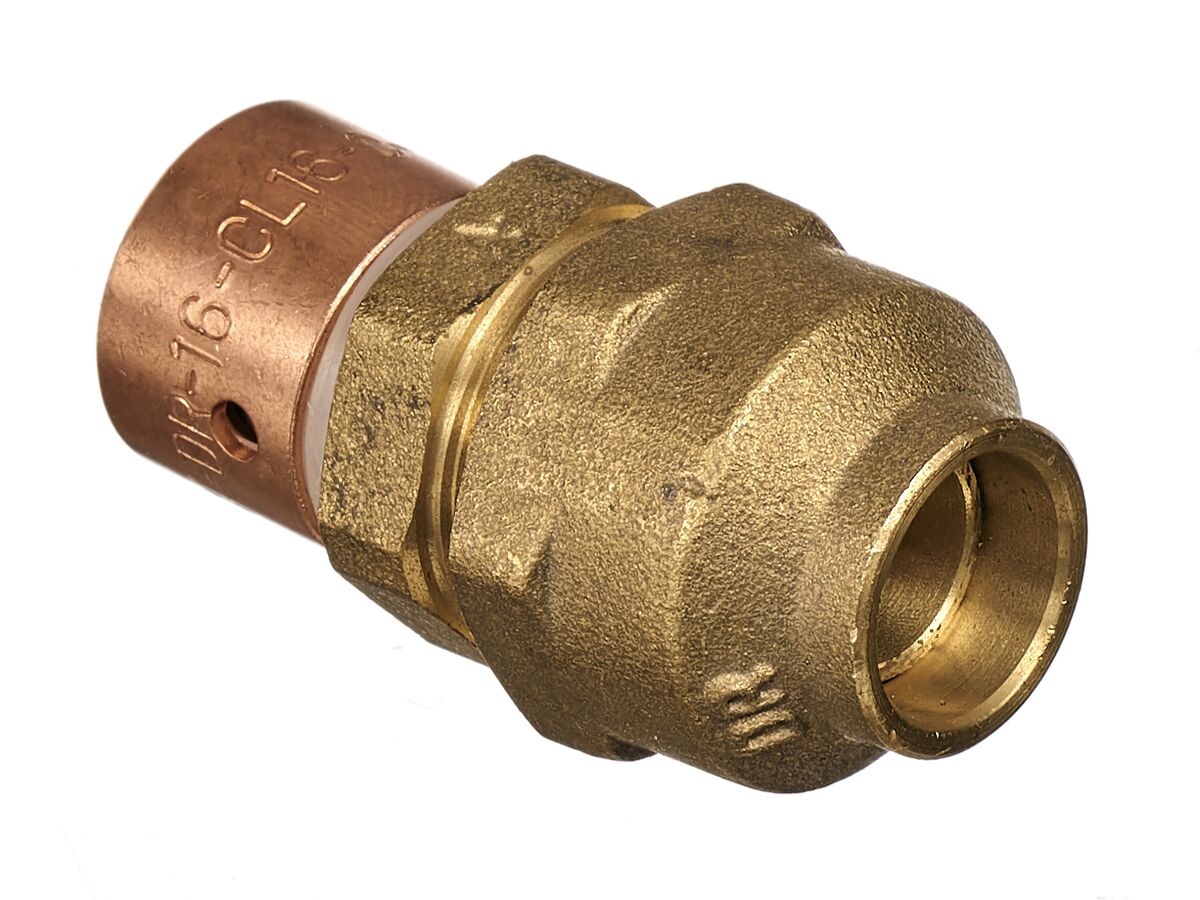 Auspex Flared Compression Adaptor 16mm x 15mm from Reece