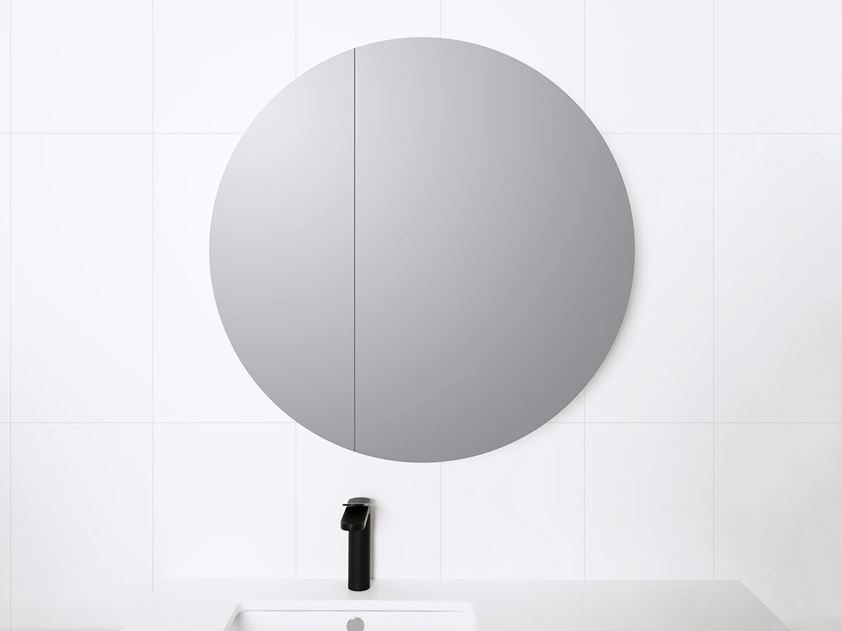 Kado Lux Round Mirrored Shaving Cabinet 800mm From Reece