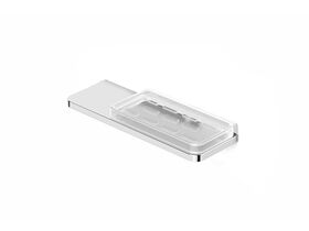 Milli Glance Wall Mount Soap Dish with Shelf Chrome