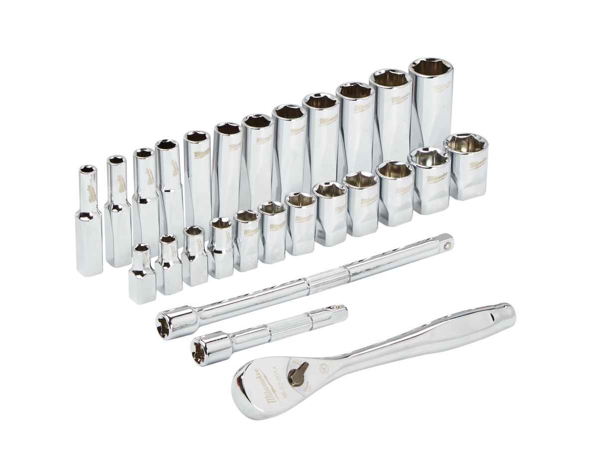 Milwaukee Drive 28pc Ratchet Socket Set