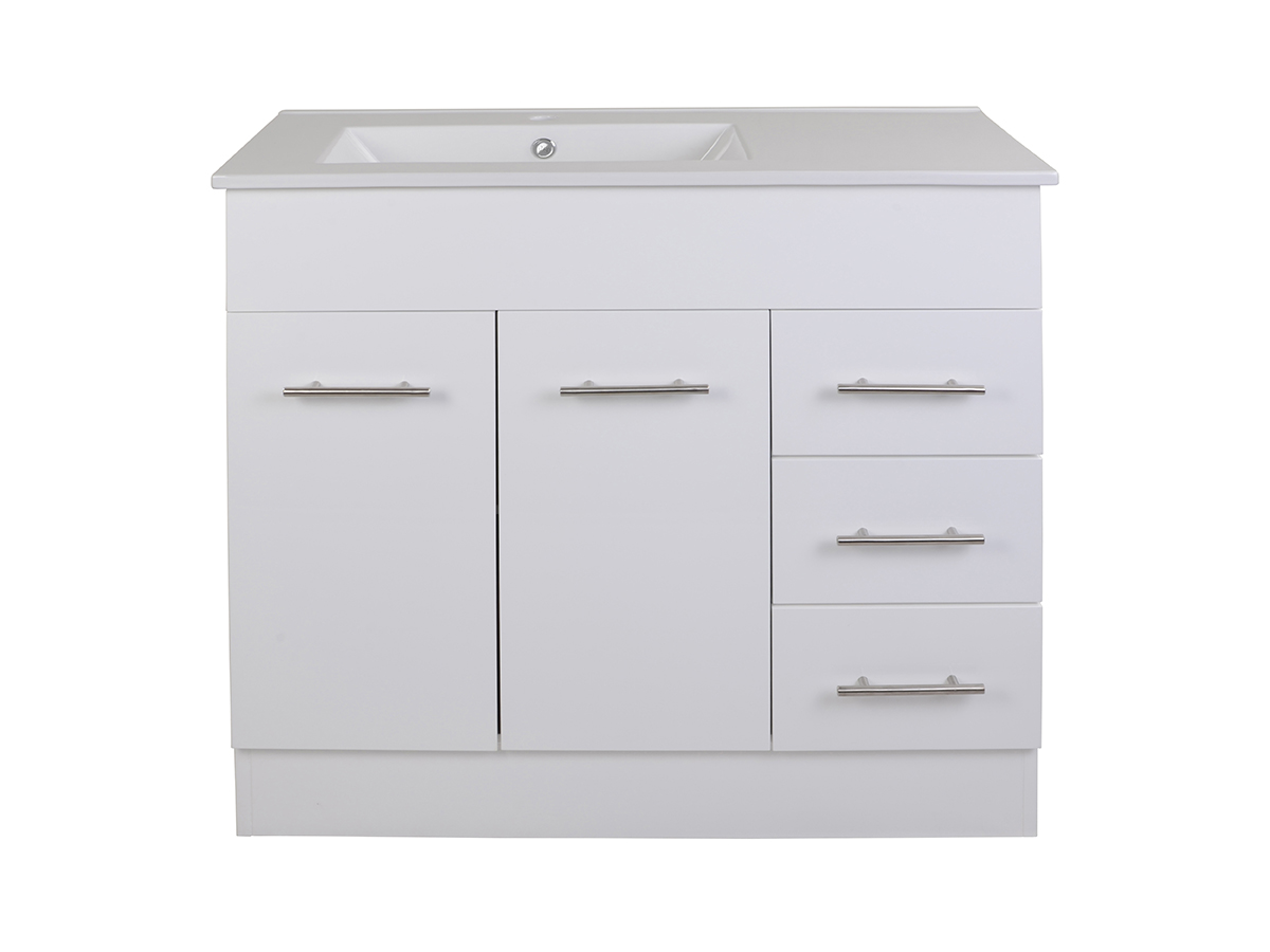 Posh Bristol MK2 900mm Vanity Unit with Kick Left Hand Bowl 2 Door and ...