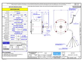Specification Sheet - Fasco Fan Motor 240V 3 Speed 150W 8061S059-04S