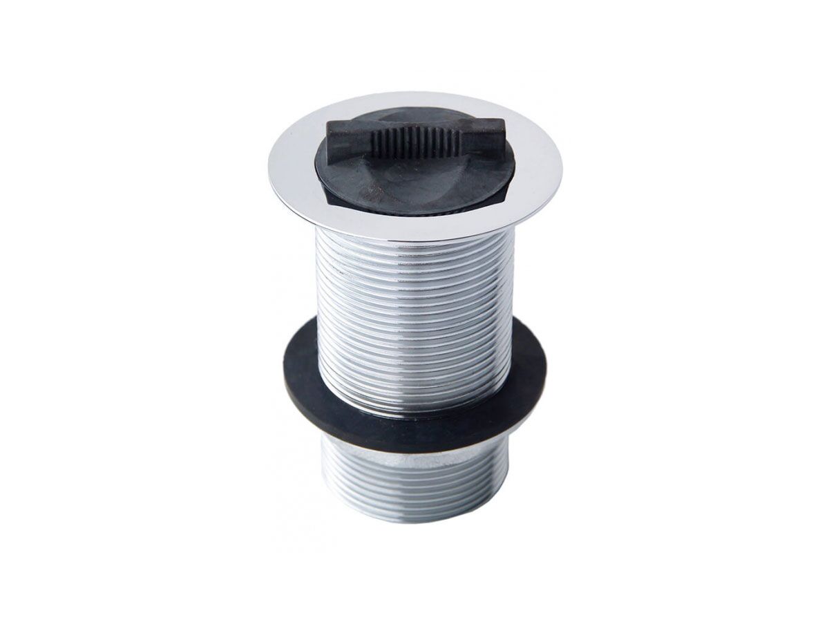 Bath/Basin Rubber Plug & Waste Chrome Plated