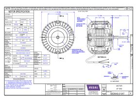 Specification Sheet - Fasco Fan Motor ACW 35W 50D543-01A