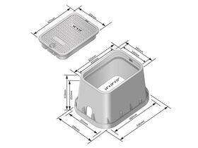 NDS Recycled Plastic Valve Box 14 x 19 x 12"