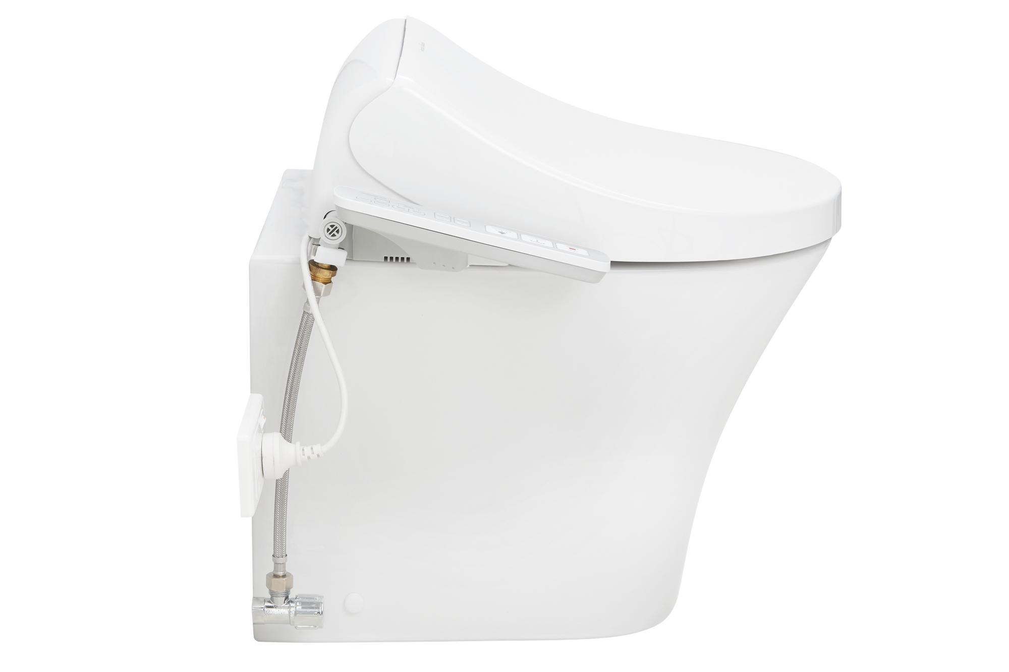 American Standard Signature Hygiene Rim Back to Wall Pan with SpaLet E