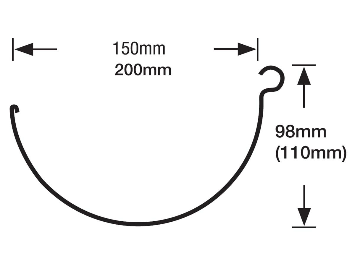 Stramit Half Round Gutter 150mm Zinc from Reece