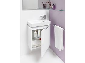 LAUFEN Pro S Wall / Counter Basin Left Hand Basin 1 Taphole with Overflow 480x280 White