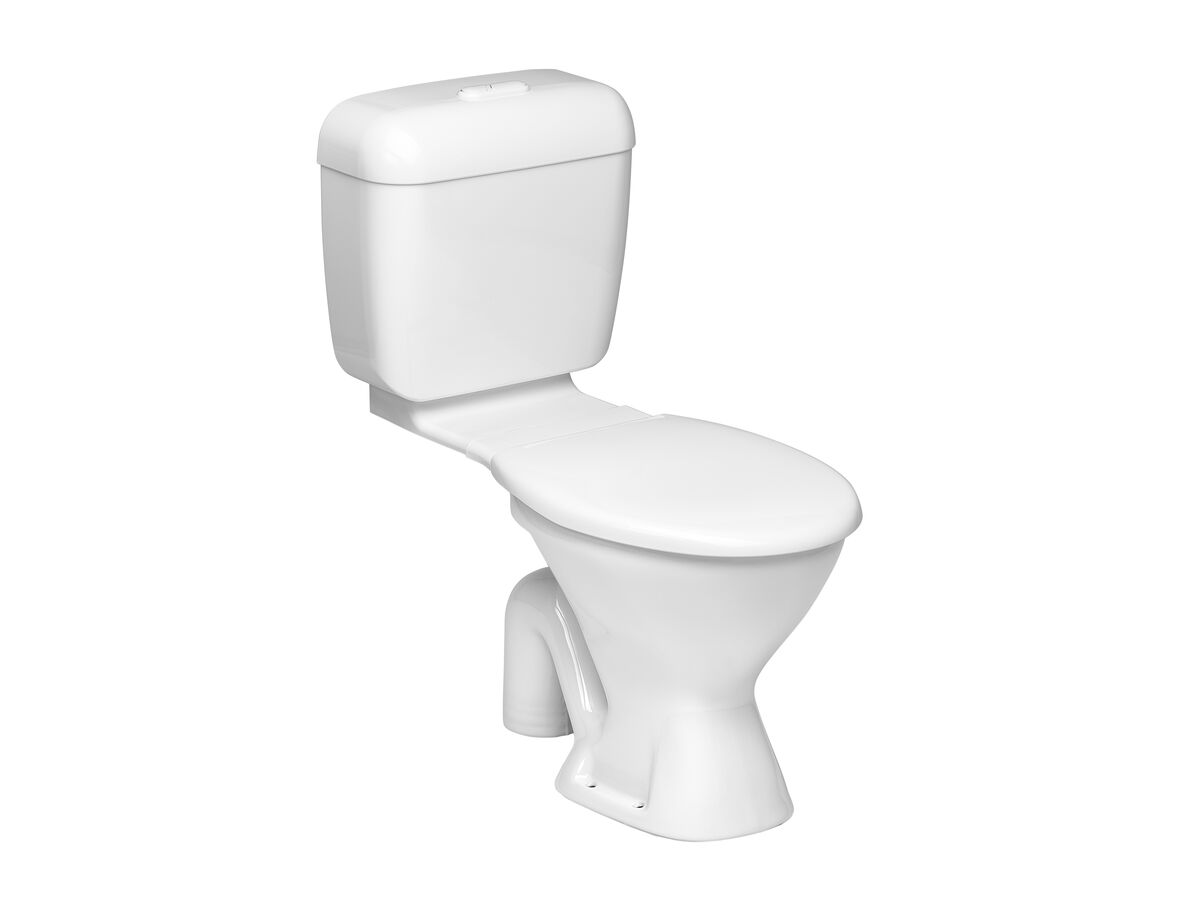 Base Link Toilet Suite S Trap with Seat White (4 Star) from Reece
