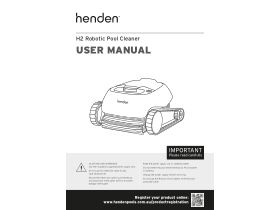 User Manual - Henden H2 Robotic Pool Cleaner