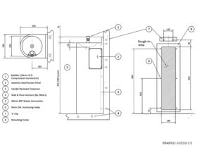 RBA Floor Mounted Drinking Fountain Stainless Steel