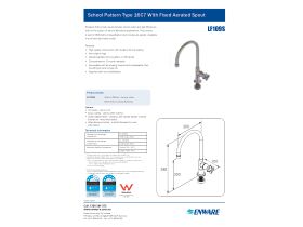 Specification Sheet - Vandal Proof Type 16 C7 Pwd 200mm Fixed Aerator (3 Star)