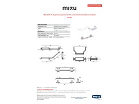 Specification Sheet - Mizu Drift 40 Degree Accessible WC Kit Left Hand Brushed Stainless Steel