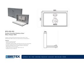 Technical Guide - Britex Baby Change Station Stainless Steel