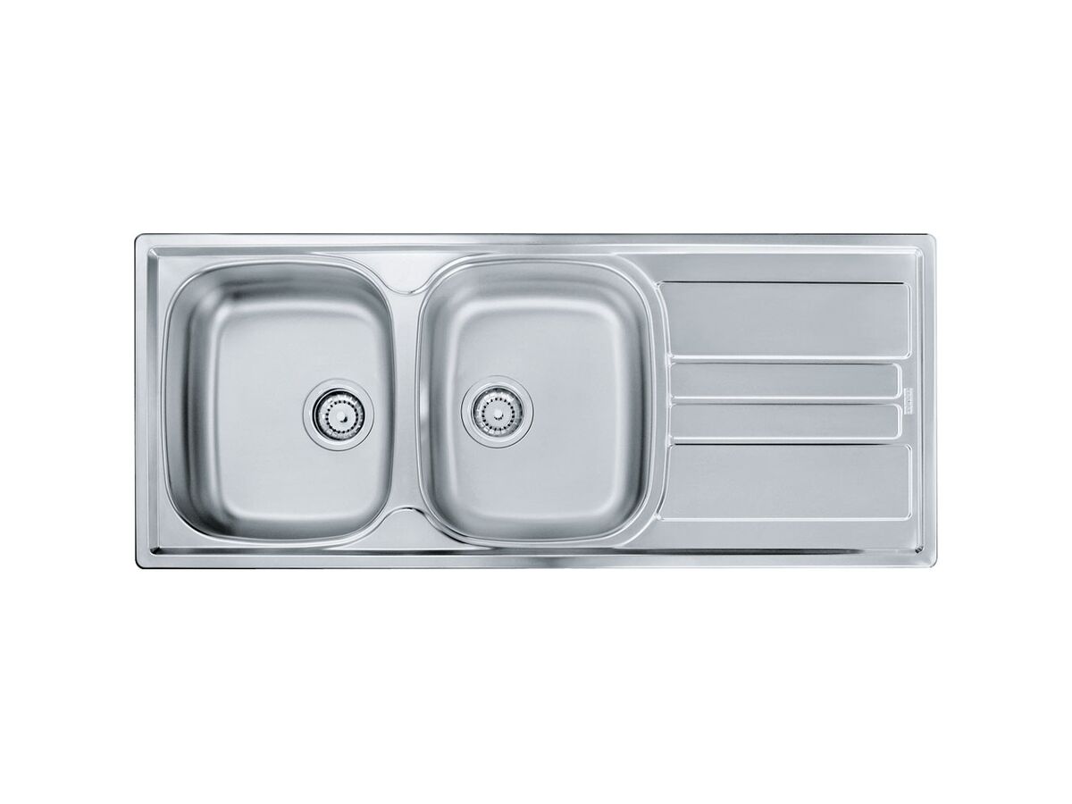 Genesisi GSX621 Double Bowl Sink Right Hand Drainer Stainless Steel