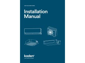 Installation Instructions - Kaden Multi Air Conditioner