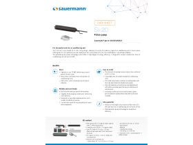 Specification Sheet - Sauermann Si20 Inline Condensating Pump 20L/hr