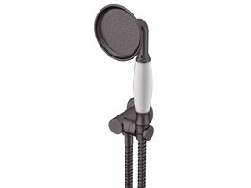 Milli Monument Handshower with Swivel Water Inlet Wall Bracket Brushed Gunmetal (3 star)