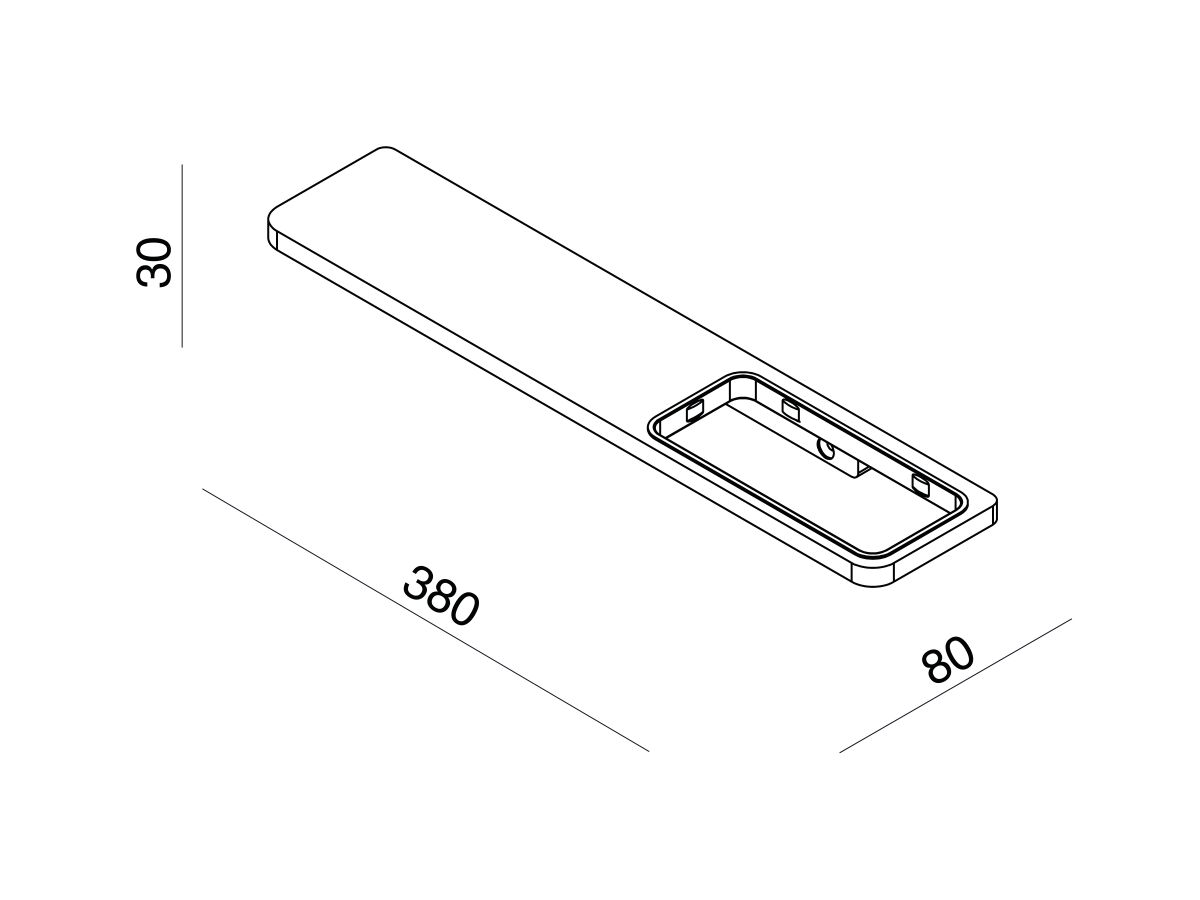 Milli Glance Wall Mounted Soap Dish Holder 380mm Chrome from Reece