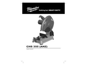 User Manual - Milwaukee Cut Off Saw CHS355