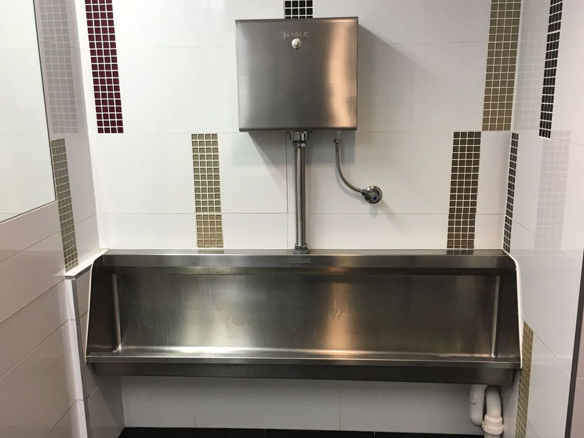 Britex Push Button Cistern Stainless Steel