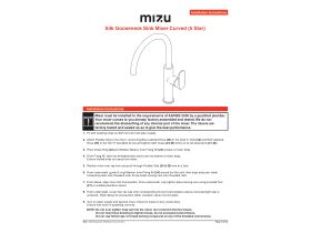 Installation Instructions - Mizu Silk Gooseneck Sink Mixer Curved (5 Star)