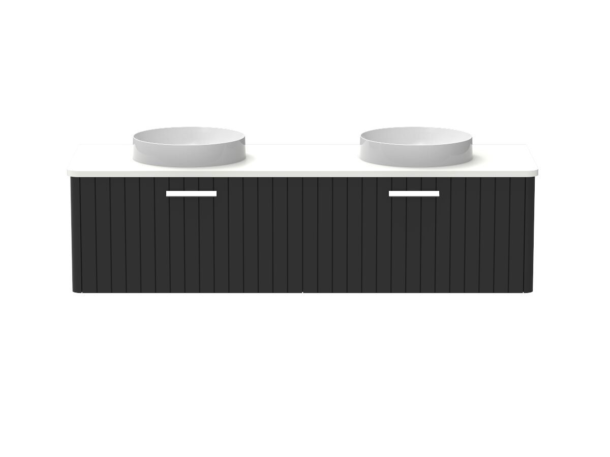 Kado Neue All-Drawer 1500 Double Bowl Wall Hung Friday Quartz