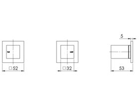 Milli Edge MK2 Wall Top Assembly Chrome