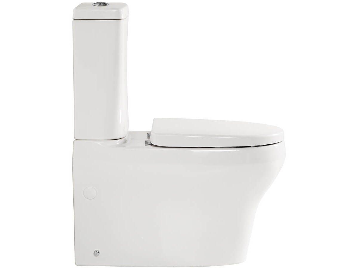 American Standard Cygnet Close Coupled Back to Wall Bottom Inlet Toilet Suite with a Soft Close Quick Release White Seat (4 Star)
