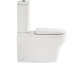 American Standard Cygnet Close Coupled Back to Wall Bottom Inlet Toilet Suite with a Soft Close Quick Release White Seat (4 Star)