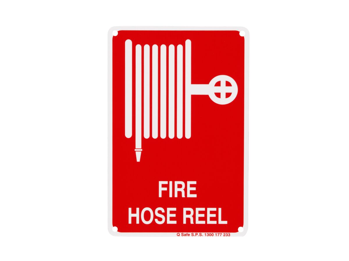 Fire Hose Reel with Symbol Sign 150mm x 225mm