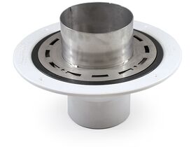 Sureflow Balcony Flange with Open Stainless Steel Ring For 100mm Downpipe