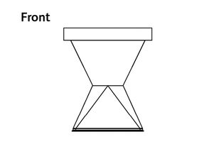 3Monkeez Pedestal Pan P Trap Stainless Steel (3 Star)