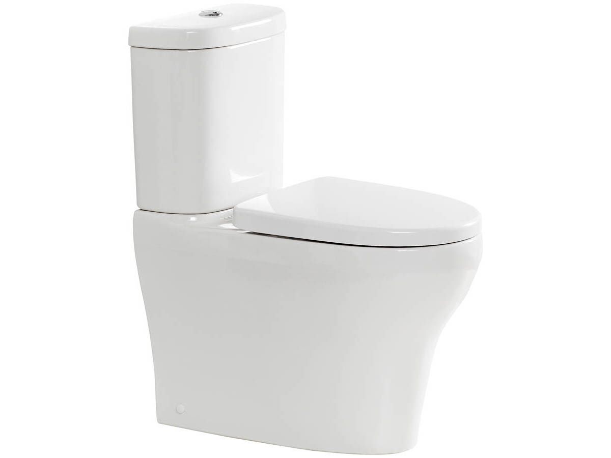 American Standard Cygnet Overheight Close Coupled Back to Wall Back Inlet Toilet Suite with a Soft Close Quick Release White Seat (4 Star)